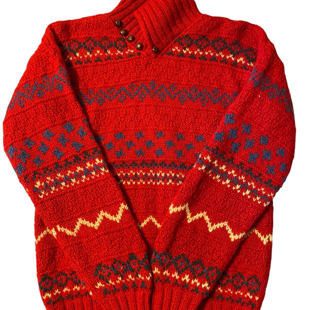 Vintage Wool Sweater by Dean’s of Scotland 100% Shetland Wool Sweater M